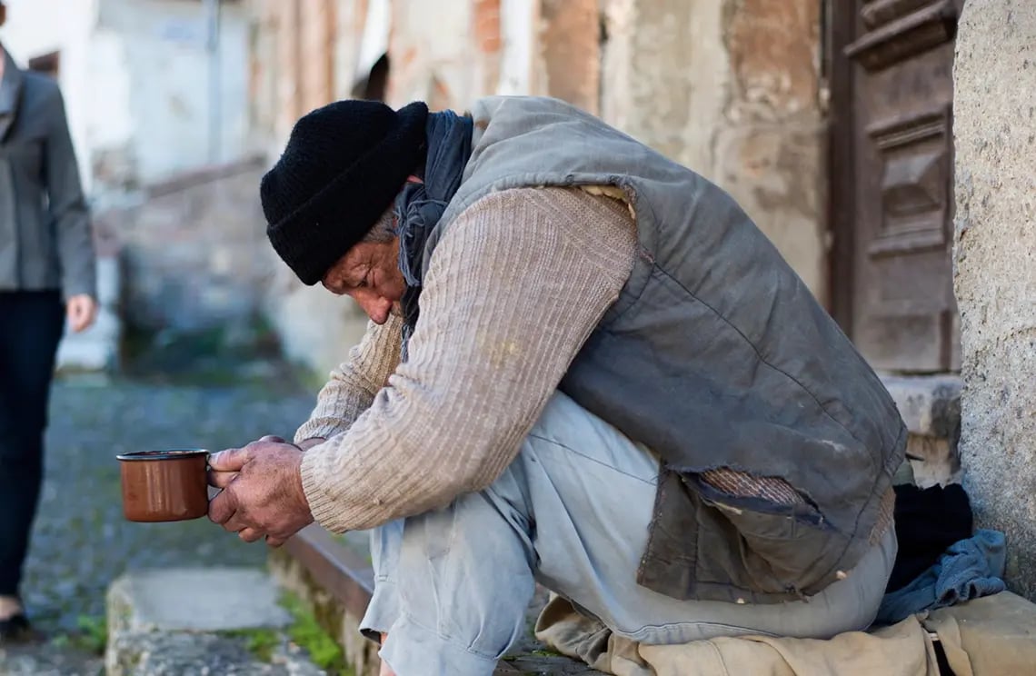 Homeless man on the street (1)